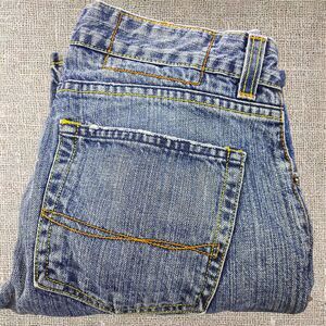 All Son Vintage Distressed Straight Jeans Size 32 Button Fly Pre-owned